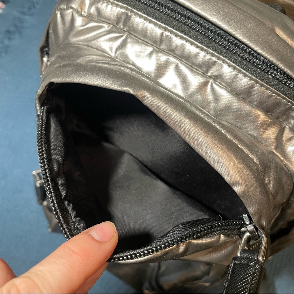 Prada Metallic Silver Backpack - image 5